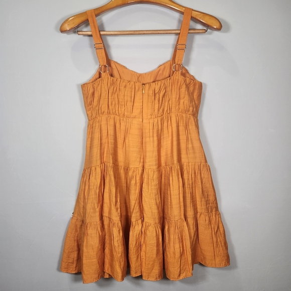 NWT Express Mustard Color Mini Dress - Picture 2 of 12